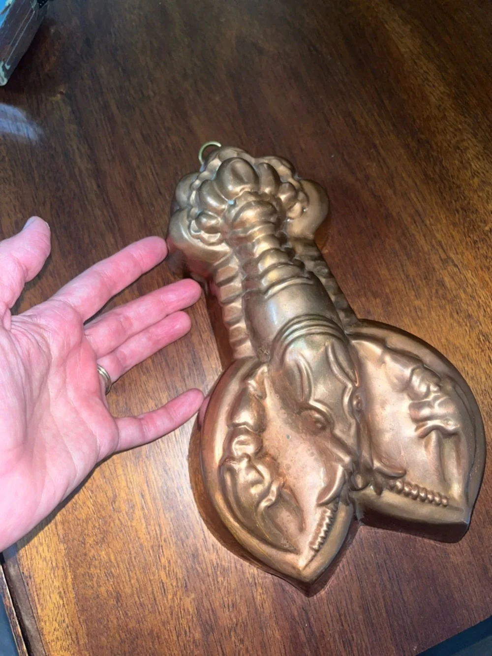 Vintage Copper Lobster Mold